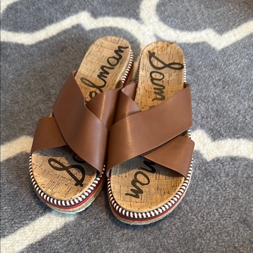 Sam Edelman Brown Platform Sandals